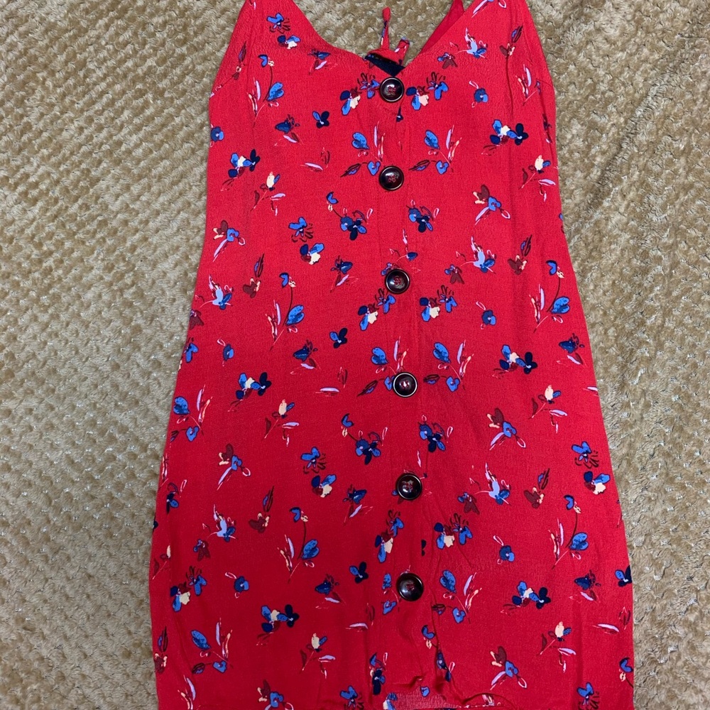 VICI red floral summer dress